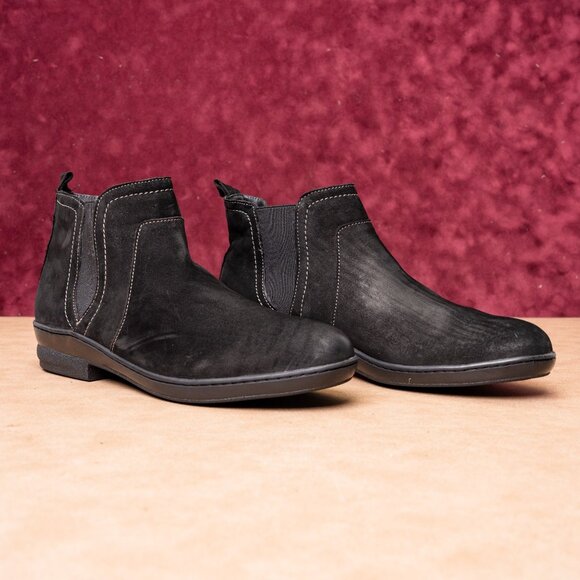 David Tate Women Torino Black Suede Regular Fit Ankle Boots sz 11 - Picture 1 of 9